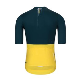 HOLOKOLO Cycling short sleeve jersey - VIBES - green/yellow