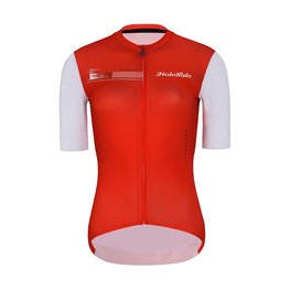 HOLOKOLO Cycling short sleeve jersey - VIBES LADY - white/red