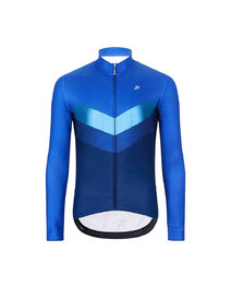 HOLOKOLO Cycling long sleeve jersey and bibtights - ARROW WINTER - black/blue