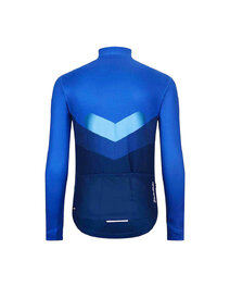 HOLOKOLO Cycling winter long sleeve jersey - ARROW WINTER - blue