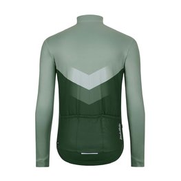 HOLOKOLO Cycling winter long sleeve jersey - ARROW WINTER - green