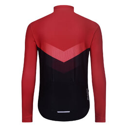 HOLOKOLO Cycling winter long sleeve jersey - ARROW WINTER - red/black