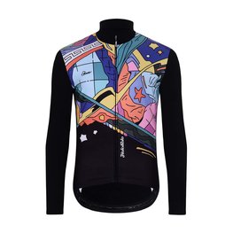 HOLOKOLO Cycling long sleeve jersey and bibtights - FANTASY WINTER - multicolour/black