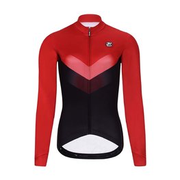 HOLOKOLO Cycling long sleeve jersey and bibtights - ARROW LADY WINTER - red/black