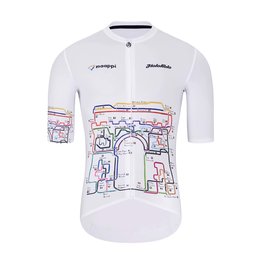 HOLOKOLO Cycling short sleeve jersey - MAAPPI II. ELITE - white/multicolour