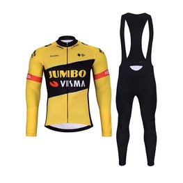 BONAVELO Cycling winter set - JUMBO-VISMA 2024 WNT - yellow/black
