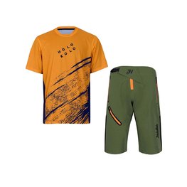 HOLOKOLO Cycling MTB set - UNIVERSE MTB - green/orange/black