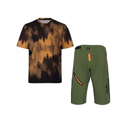 HOLOKOLO Cycling MTB set - NIGHTFALL MTB - orange/green/black