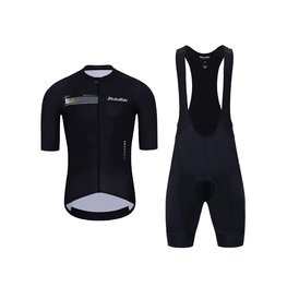 HOLOKOLO Cycling short sleeve jersey and shorts - VIBES - black