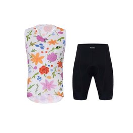 HOLOKOLO sleeveless jersey and short pants - FLORAL ELITE LADY - multicolour/black/white