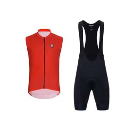 HOLOKOLO sleeveless jersey and short pants - AIRFLOW - black/red