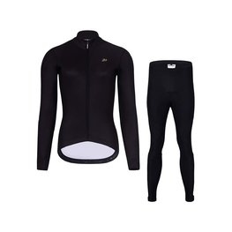 HOLOKOLO Cycling long sleeve jersey and bibtights - PHANTOM LADY WINTER - black