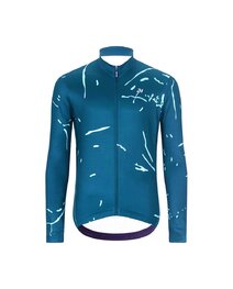 HOLOKOLO Cycling long sleeve jersey and bibtights - PASSION WINTER - black/blue