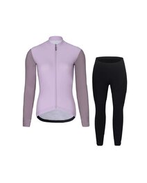 RIVANELLE Cycling winter set with jacket - PERFORMANCE WINTER - black/purple