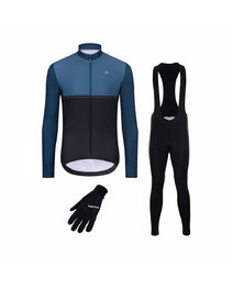 HOLOKOLO Cycling mega sets - STRIPES WINTER - blue/black