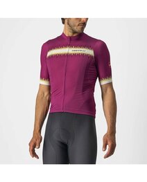 CASTELLI Cycling short sleeve jersey and shorts - GRIMPEUR - black/bordeaux