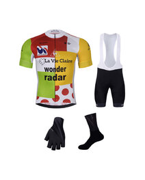 BONAVELO Cycling mega sets - 1985 LA VIE CLAIRE - black/multicolour/white