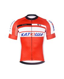BONAVELO Cycling short sleeve jersey and shorts - KATUSHA - black/red