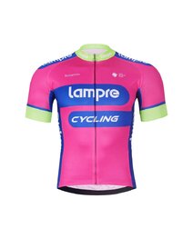 BONAVELO Cycling short sleeve jersey and shorts - LAMPRE - pink/black