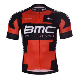BONAVELO Cycling short sleeve jersey and shorts - BMC - red/black