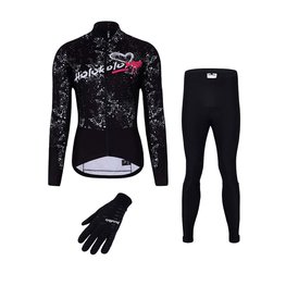 HOLOKOLO Cycling mega sets - GRAFFITI LADY - white/black