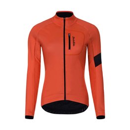 HOLOKOLO Cycling thermal jacket - 2in1 WINTER LADY - orange