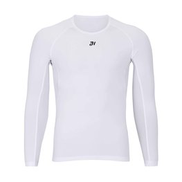 HOLOKOLO Cycling long sleeve t-shirt - WINTER BASE LAYER - white