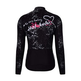 HOLOKOLO Cycling thermal jacket - GRAFFITI LADY - black