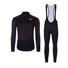 HOLOKOLO Cycling winter set with jacket - CLASSIC - black