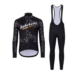 HOLOKOLO Cycling winter set with jacket - GRAFFITI - black/white
