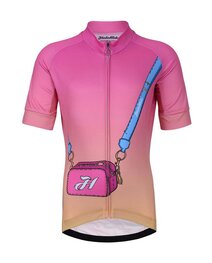 HOLOKOLO Cycling short sleeve jersey and shorts - CANDYBAG - multicolour/pink/black