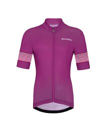 HOLOKOLO Cycling short sleeve jersey and shorts - FLOW JUNIOR - purple/black