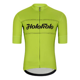 HOLOKOLO Cycling short sleeve jersey and shorts - GEAR UP  - black/yellow
