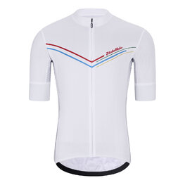 HOLOKOLO Cycling short sleeve jersey and shorts - LEVEL UP  - black/white