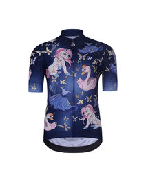 HOLOKOLO Cycling short sleeve jersey and shorts - FAIRY TALE - multicolour/blue/black