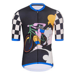 HOLOKOLO Cycling short sleeve jersey and shorts - RAPID - multicolour/black/blue