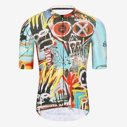 HOLOKOLO Cycling short sleeve jersey and shorts - WILDLY II - multicolour/blue