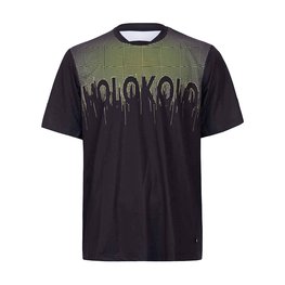 HOLOKOLO Cycling short sleeve jersey - FORCE MTB - black/yellow