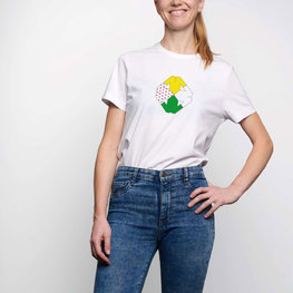 NU. BY HOLOKOLO Cycling short sleeve t-shirt - TOUR - white/multicolour