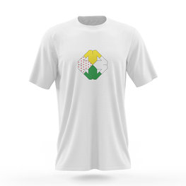 NU. BY HOLOKOLO Cycling short sleeve t-shirt - TOUR - white/multicolour