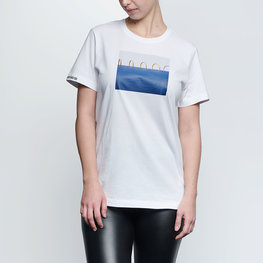 NU. BY HOLOKOLO Cycling short sleeve t-shirt - CURIOSITY - white/blue