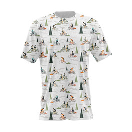 NU. BY HOLOKOLO Cycling short sleeve t-shirt - HEARTCORE - multicolour/white