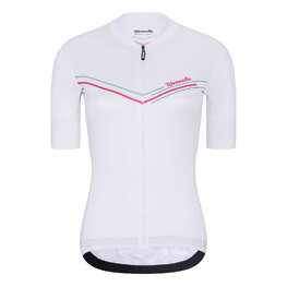 RIVANELLE BY HOLOKOLO Cycling short sleeve jersey and shorts - LEVEL UP - black/white