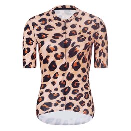 RIVANELLE Cycling short sleeve jersey and shorts - WILDCAT II - brown/black