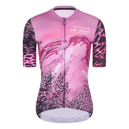 RIVANELLE Cycling short sleeve jersey and shorts - ROSESCAPE - pink/purple