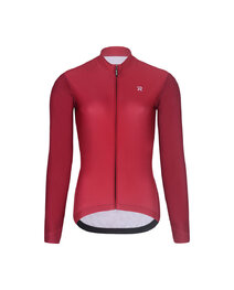 RIVANELLE Cycling winter set with jacket - PERFORMANCE WINTER - bordeaux/black