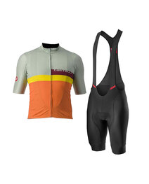 CASTELLI Cycling short sleeve jersey and shorts - A BLOCCO - black/multicolour