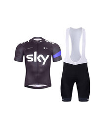 BONAVELO Cycling short sleeve jersey and shorts - SKY - blue/black