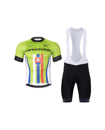 BONAVELO Cycling short sleeve jersey and shorts - CANNONDALE SK - black/green