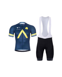 BONAVELO Cycling short sleeve jersey and shorts - AQUA BLUE - black/blue